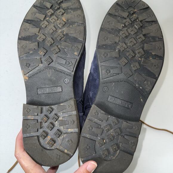 Pikolinos Men’s York Cap Toe Boots Blue Suede Leather Size 43 - Picture 8 of 8